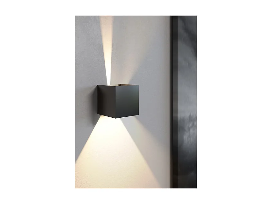 IP54 6,8W Corten LED wandlamp met verstelbare vinnen 4000k