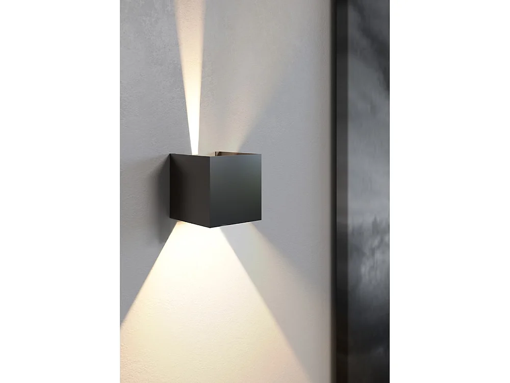 Applique a led bianca da parete IP54 6,8W con alette regolabili 4000k