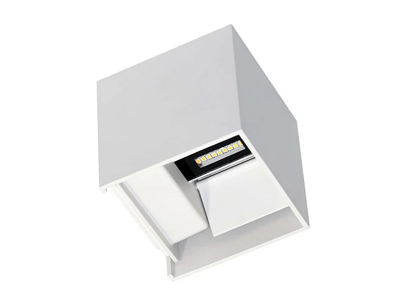 Applique a led bianca da parete IP54 6,8W con alette regolabili 4000k