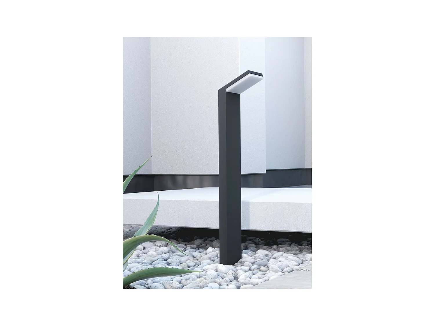 Moderne LED-Pollerleuchte für den Außenbereich IP54 9W 60CM Schwarz 3000K