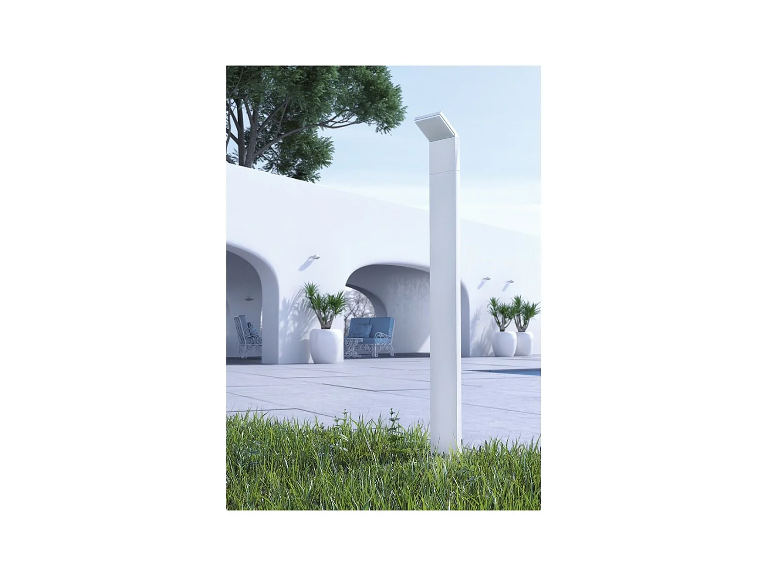 Moderne LED-Pollerleuchte für den Außenbereich IP54 9W 60CM Schwarz 3000K