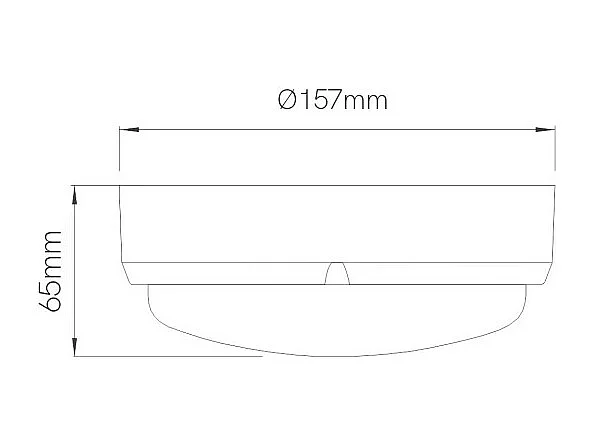 Plafon LED redondo impermeável SELEN IP65 12W 4000K