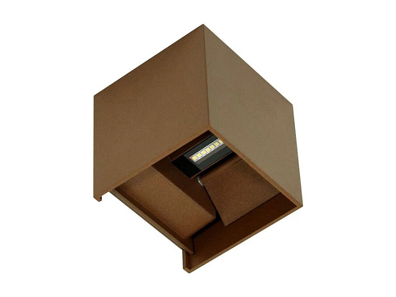 IP54 6,8W Corten LED wandlamp met verstelbare vinnen 3000k