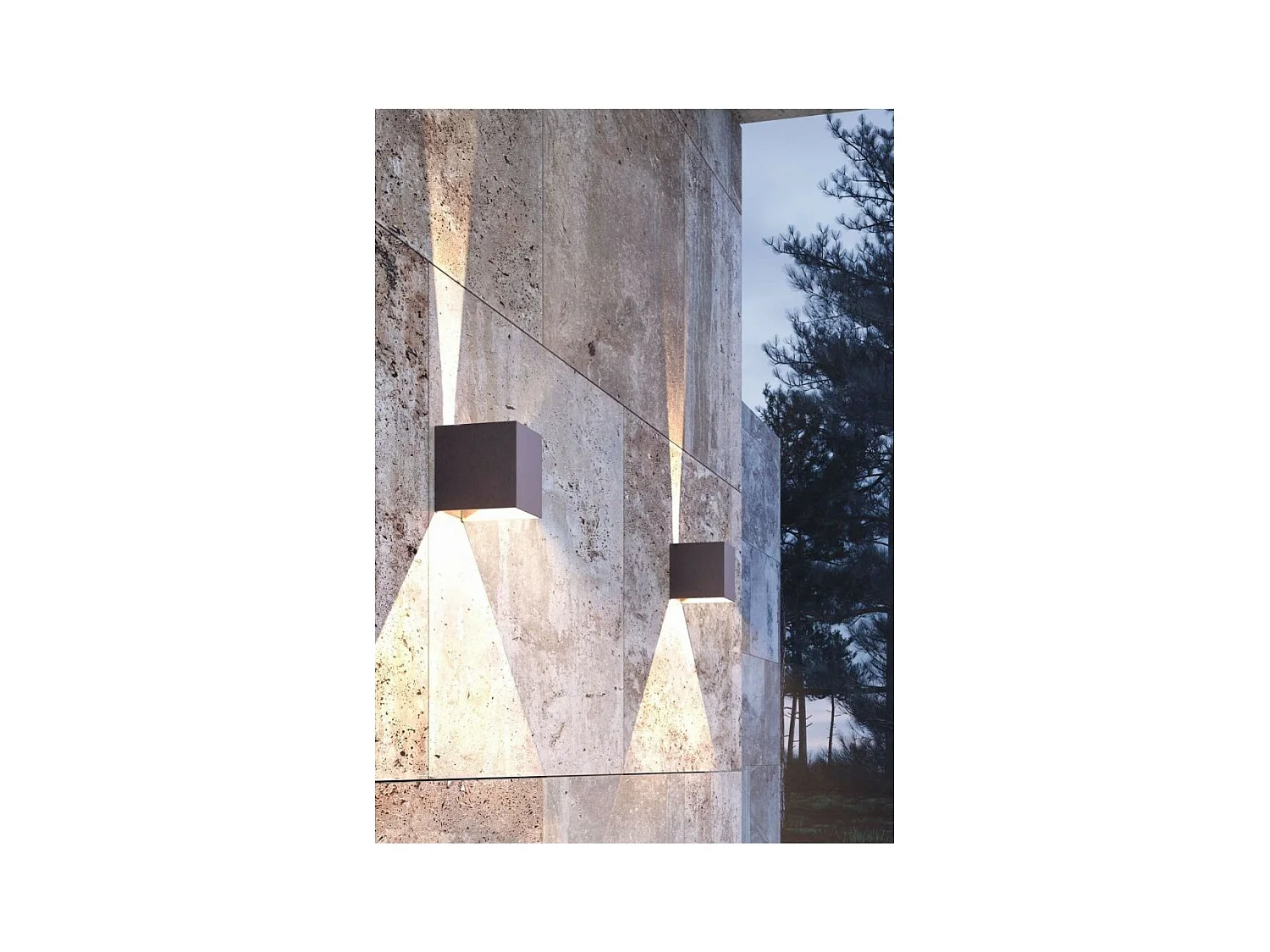 Applique murale LED blanche IP54 6,8W à ailettes orientables 3000k