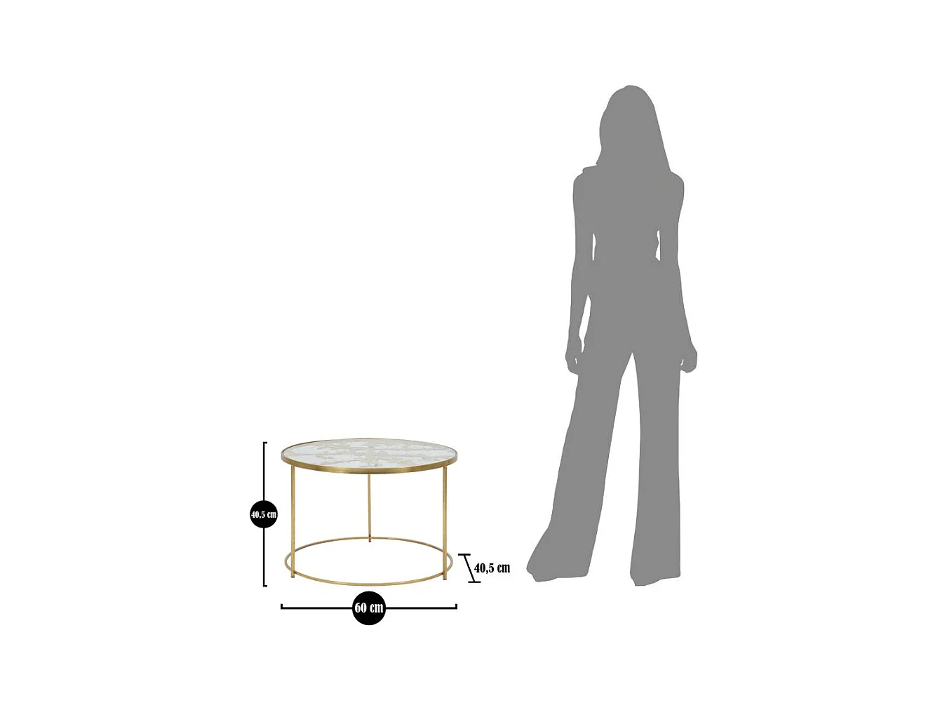 VLINDERS SALONTAFEL Ø 60X40,5 CM