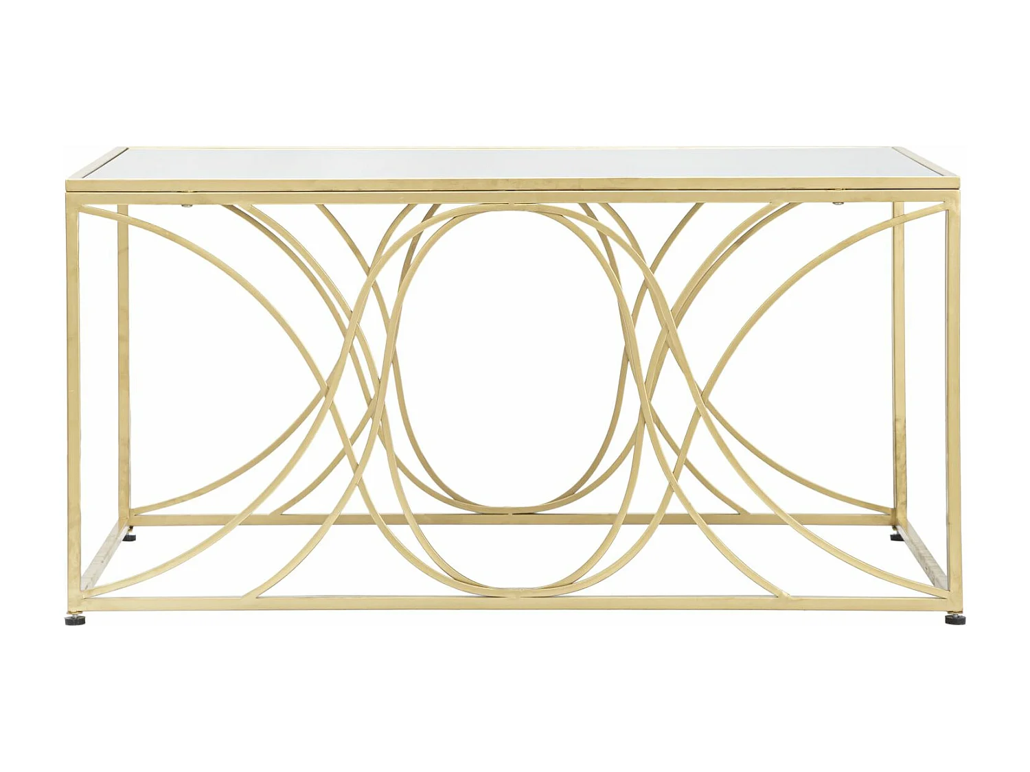 Table Basse Design "Exy" 90cm Or