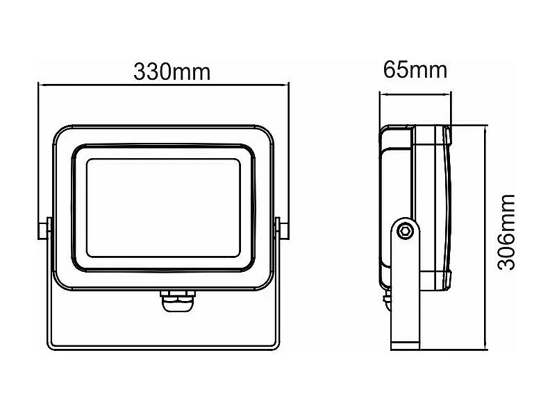 Spot LED SKY 150W IP65 Lumière très chaude 2200K