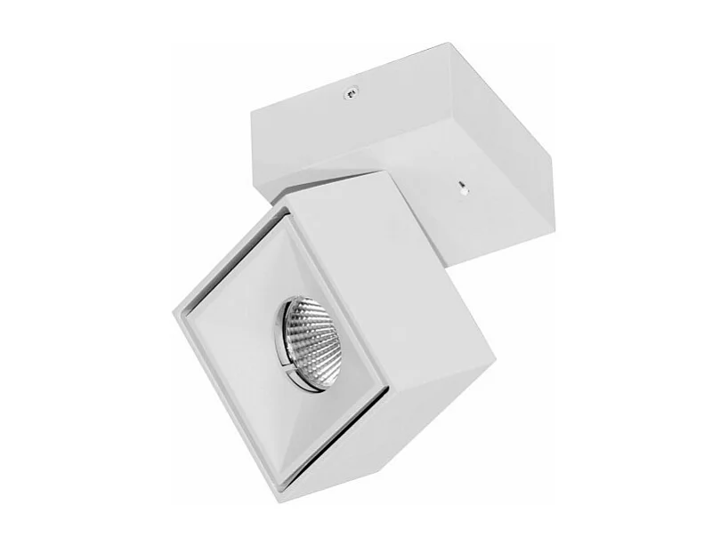 Mini Rubyc Tricolore 7 W weiße, quadratische, verstellbare LED-Wandleuchte