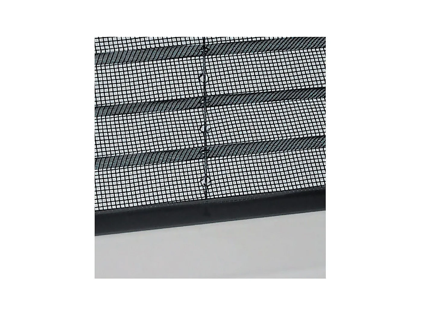 Moustiquaire plissée en kit réductible universel Mélodie pour fenêtre verticale 160x160 Bronze