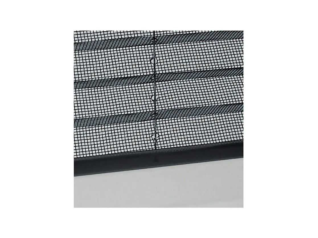 Moustiquaire plissée en kit réductible universel Mélodie pour fenêtre verticale 160x160 Bronze