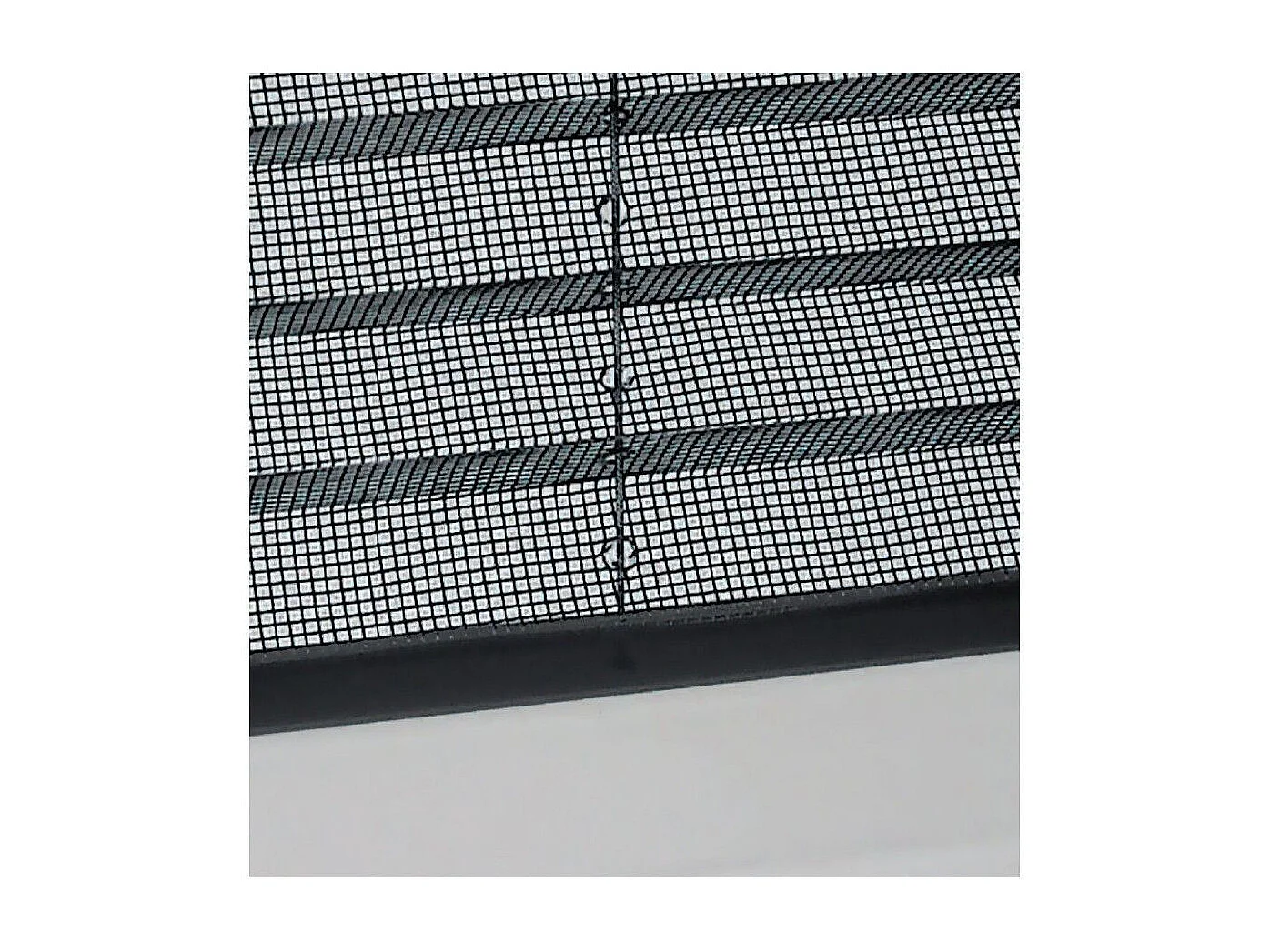 Geplooid klamboe in universele reduceerkit Melodie voor verticaal raam 160x160 Brons