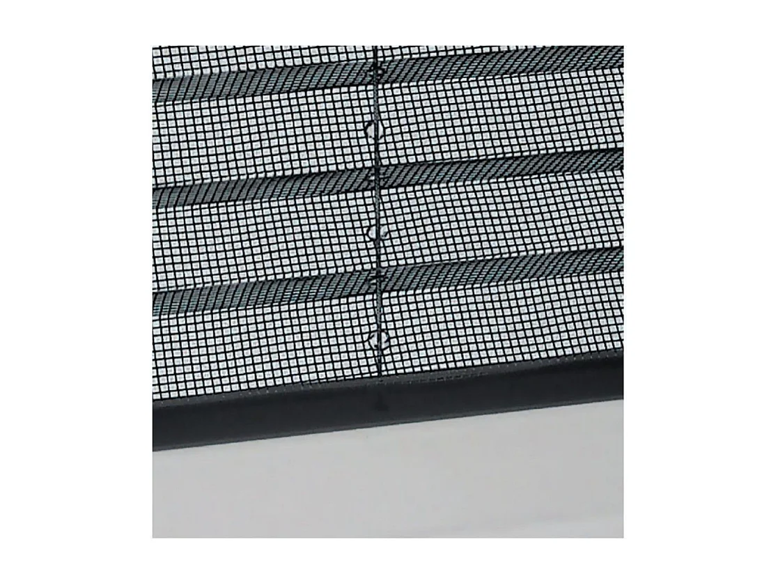 Geplooid klamboe in universele reduceerkit Melodie voor verticaal raam 160x160 Brons