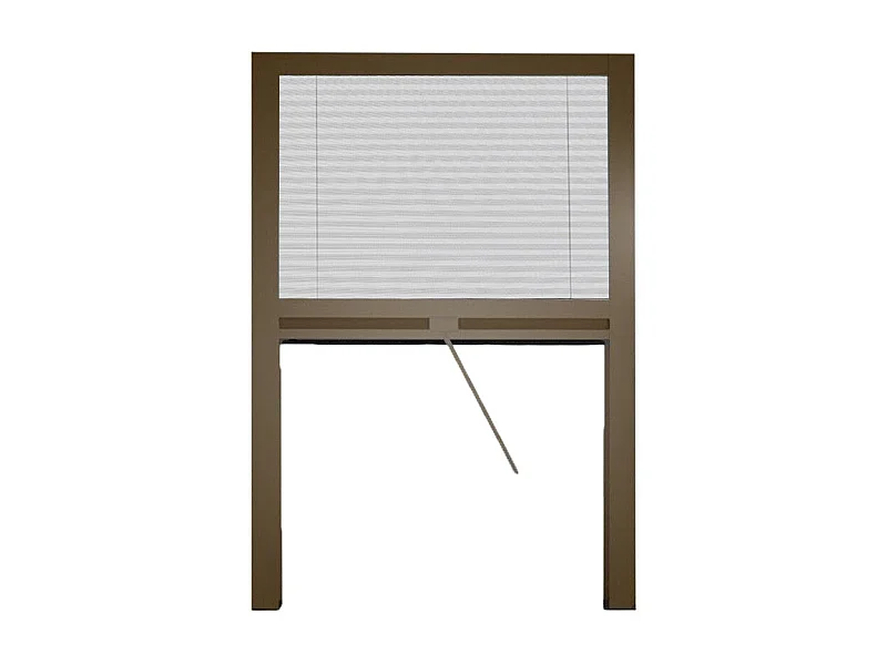 Your Self -  Plissee-Moskitonetz im universellen reduzierbaren Kit Melodie für vertikales Fenster 160x160 Bronze