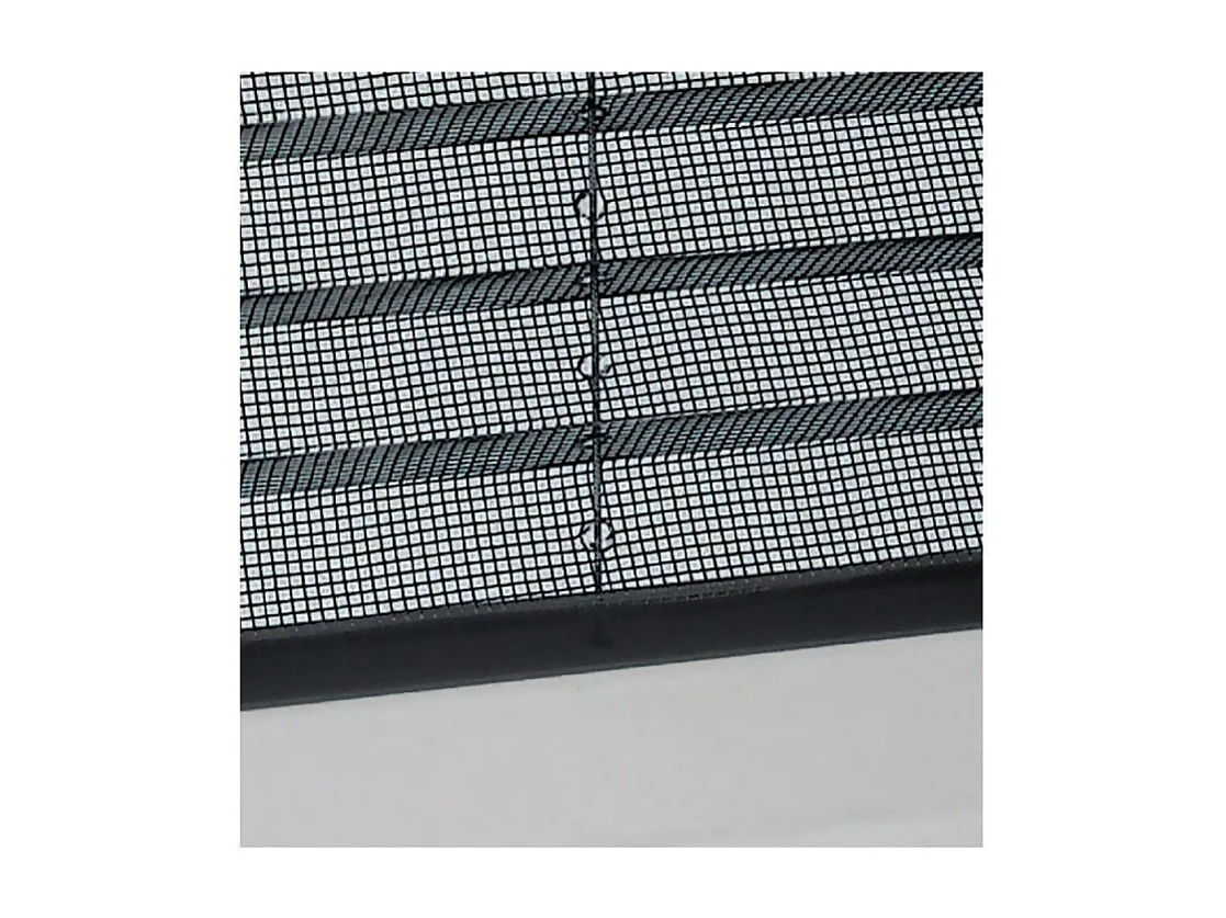 Geplooid klamboe in universele reduceerset Melodie voor verticaal raam 135x160 Brons