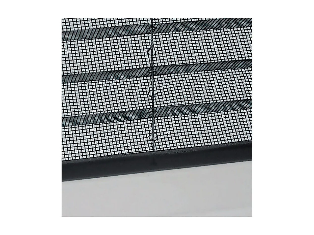 Moustiquaire plissée en kit réductible universel Mélodie pour fenêtre verticale 160x160 Marron