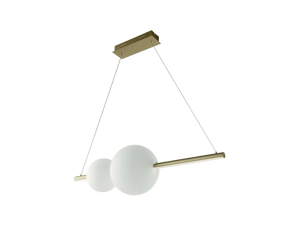 Ondaluce -  Fufi LED-Hängeleuchter aus Metall und geblasenem Glas von Ondaluce, 45 W, dimmbar, 3000 K, Schwarz