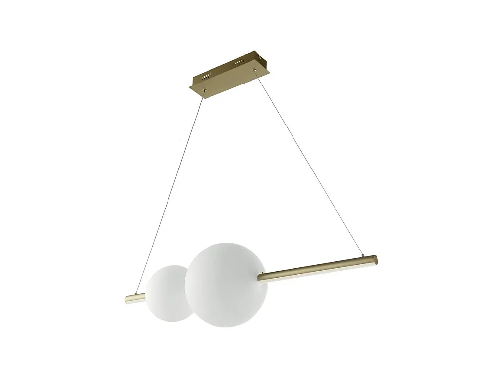 Fufi LED-hangende kroonluchter in metaal en geblazen glas van Ondaluce 45w dimbaar 3000k wit