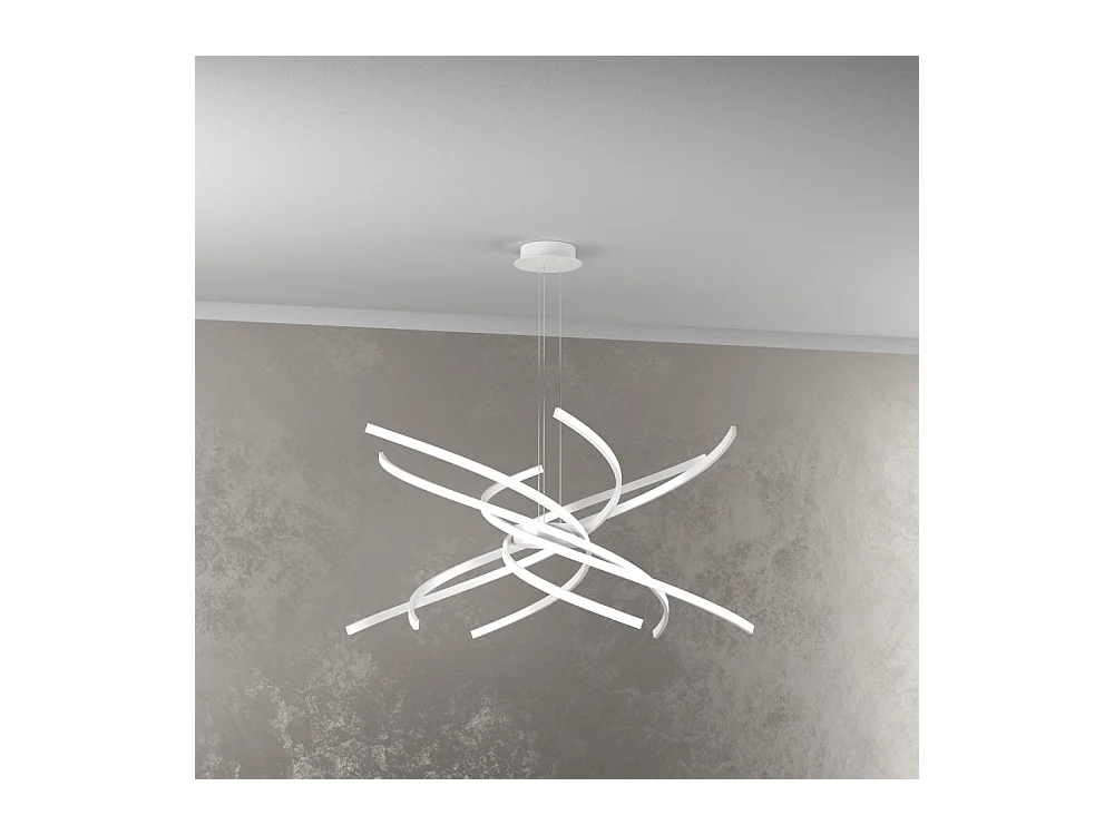 Lustre LED moderne Top Light Tornado 69W 4450LM 1163/S80 Or bruni