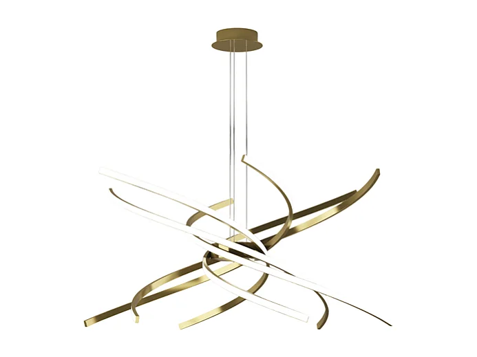 Lustre LED moderne Top Light Tornado 69W 4450LM 1163/S80 Or bruni