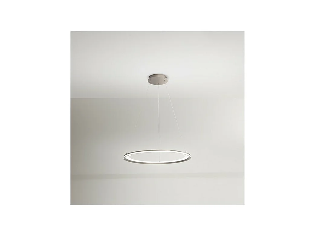 Lustre suspendu EDGE LED 66W Gris titane Perenz
