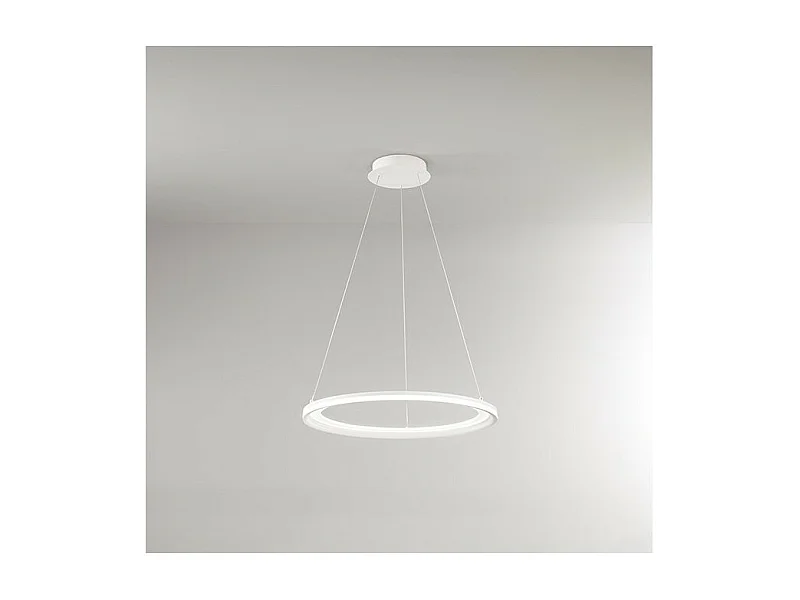 Lustre suspension EDGE avec LED 66W blanc mat Perenz