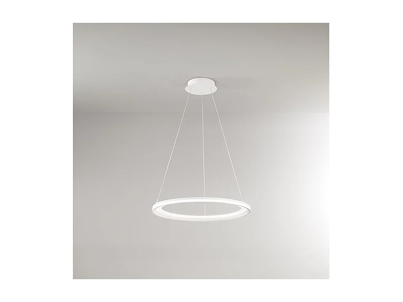 Lustre suspension EDGE avec LED 66W blanc mat Perenz