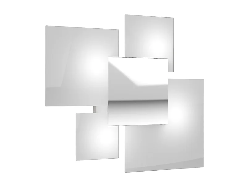 Plafonnier moderne 1088/45-BI Verre Blanc 4xG9