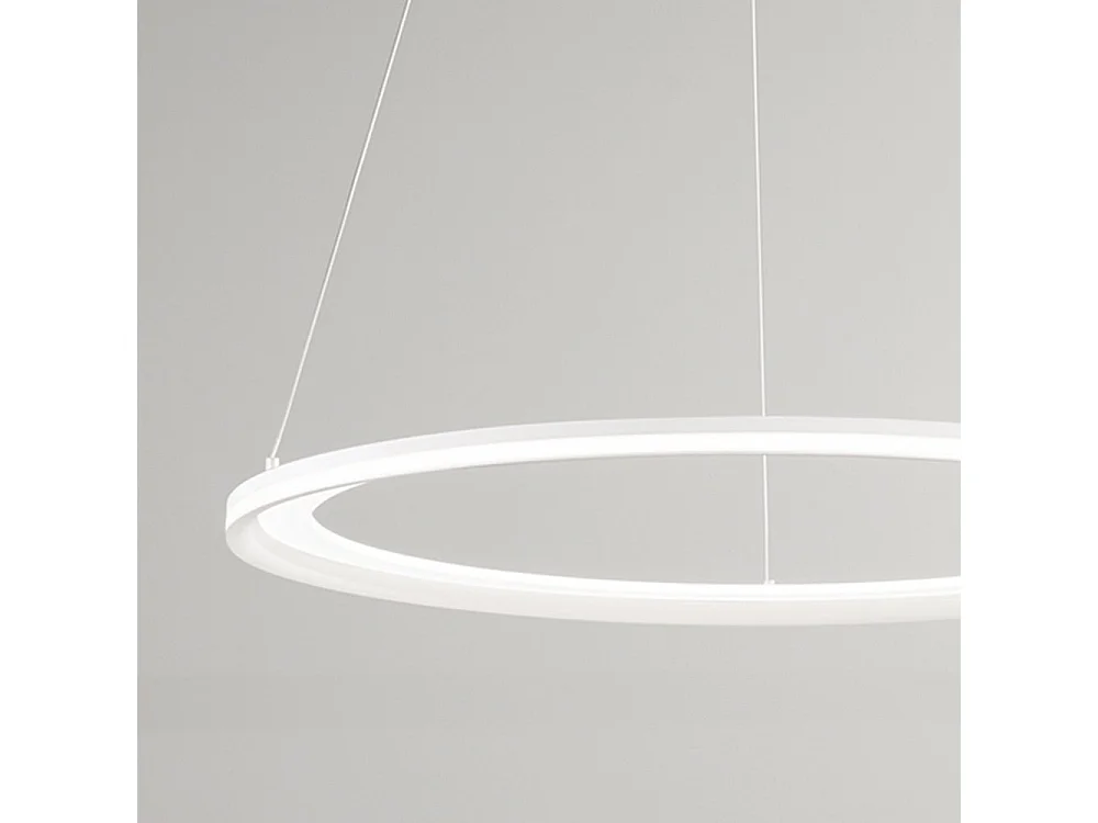 Lustre suspendu EDGE LED 86W Blanc mat Perenz