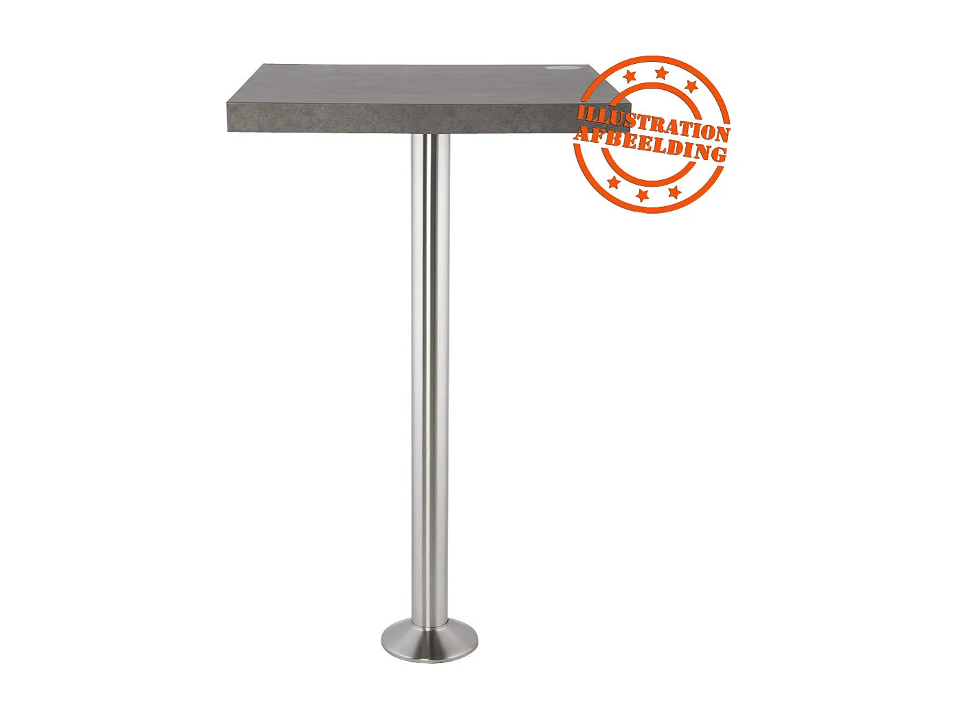 Tischbein - PIKET - grau - 33x33x110 cm