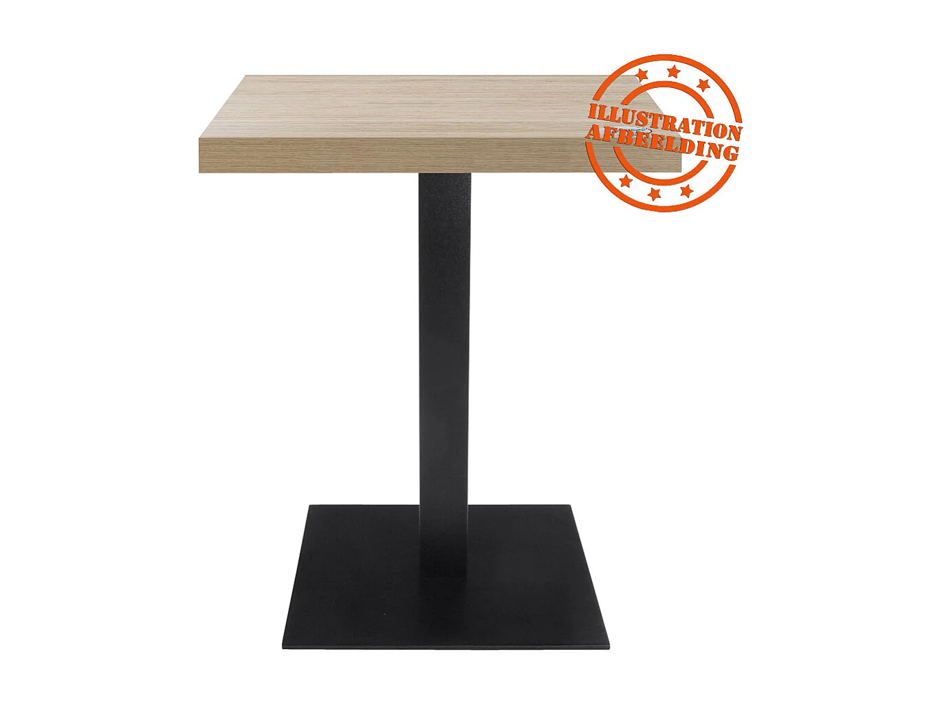 Tischbein - NERO - zwart - 50x50x73 cm