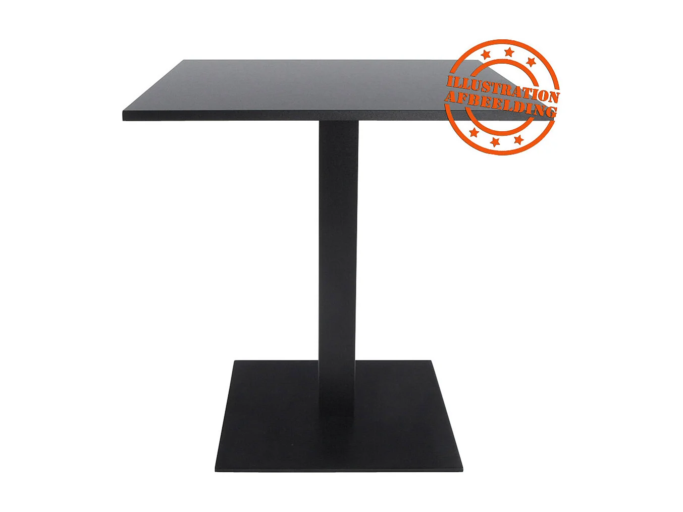 Tischbein - NERO - zwart - 50x50x73 cm