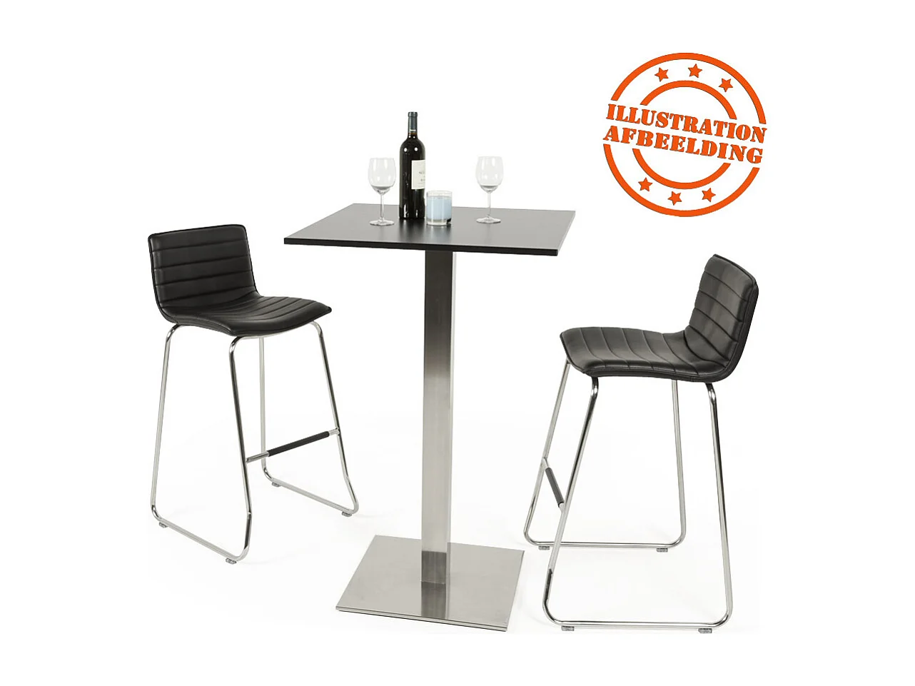 Tischbein - KARO - grau - 50x50x110 cm