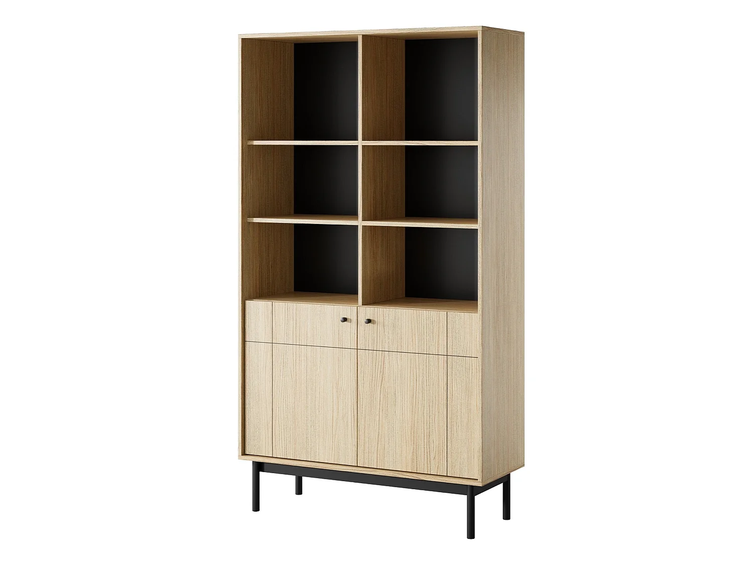 Bücherregal - Eichenholzoptik - 104 cm - JAPANDIES