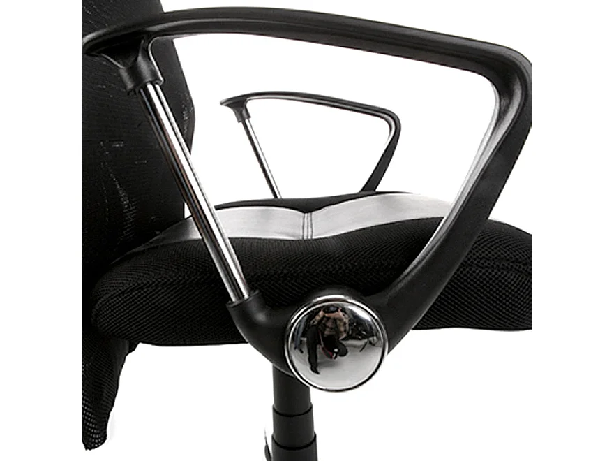 Moderner Bürostuhl - ROMA - zwart - 52x50x131 cm