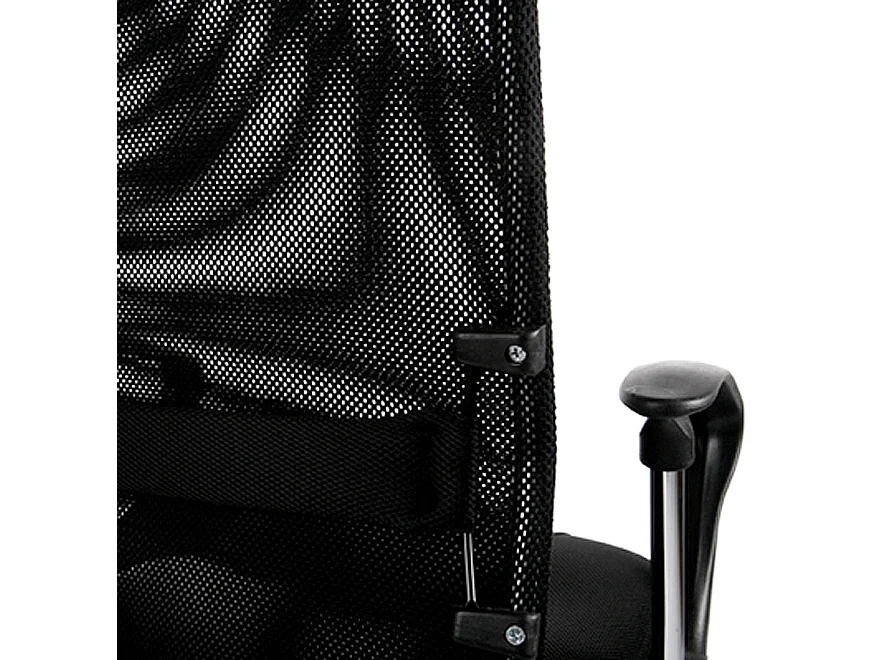 Moderner Bürostuhl - ROMA - zwart - 52x50x131 cm