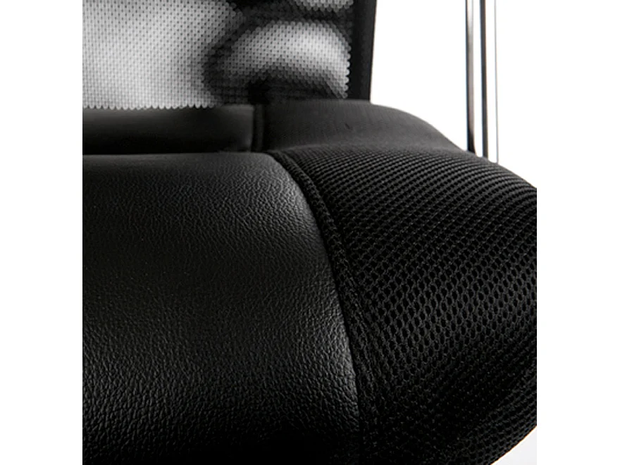 Moderner Bürostuhl - ROMA - Schwarz - 52x50x131 cm