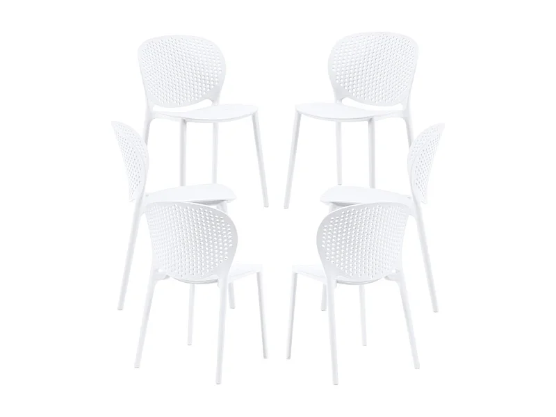 Packs Sillas Jardín - Pack 6 Sillas Brandi - Blanco