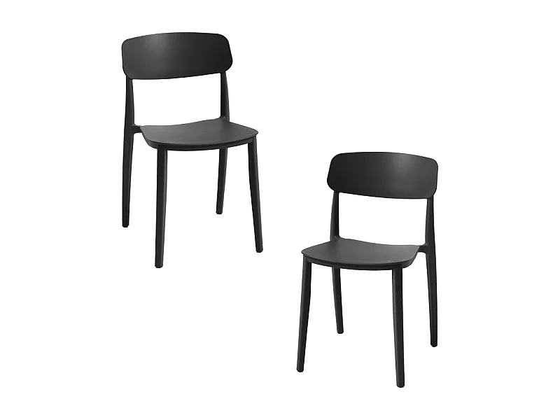Packs Sillas Jardín - Pack 2 Sillas Bri - Negro