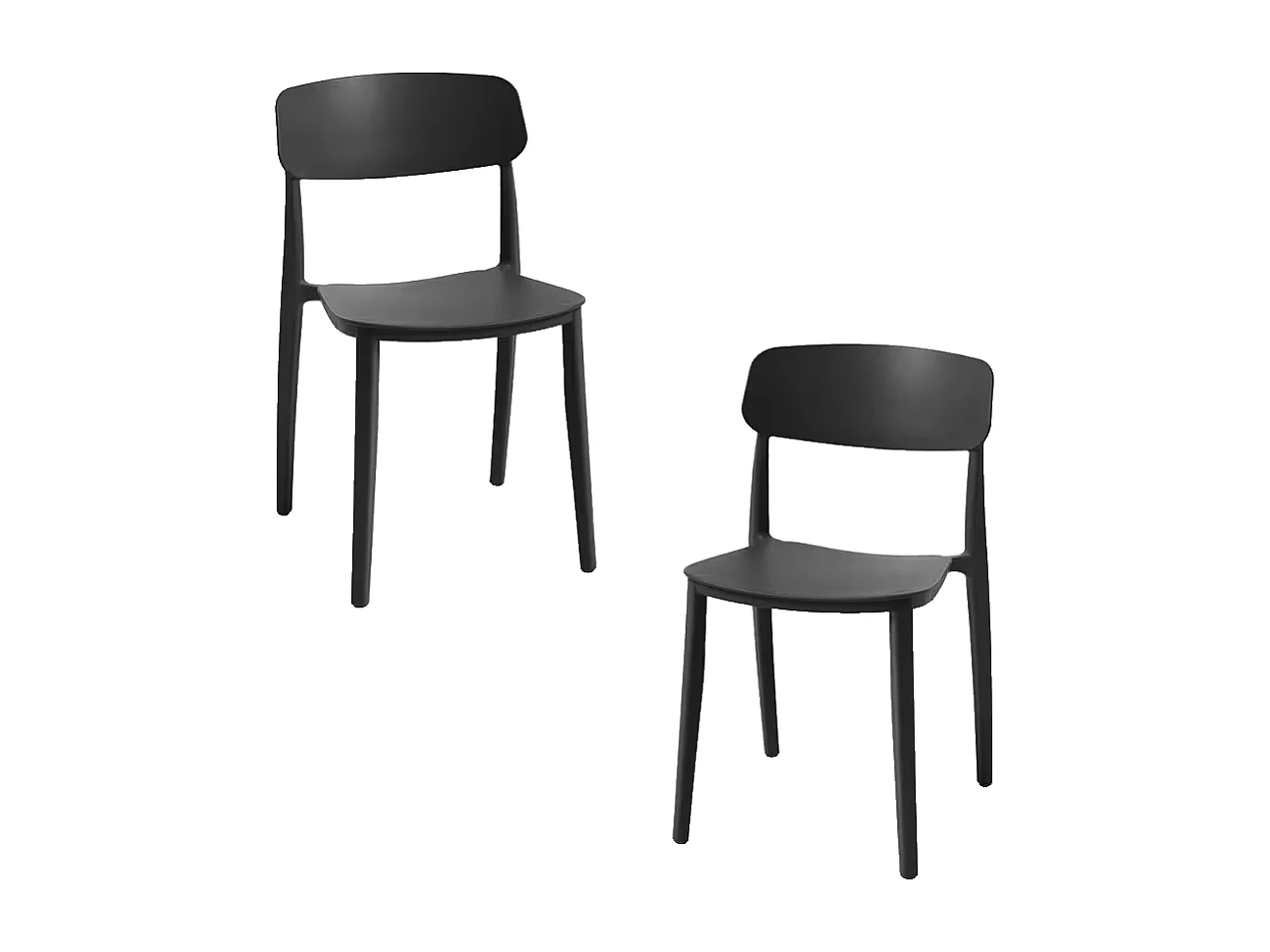 Packs Sillas Jardín - Pack 2 Sillas Bri - Negro