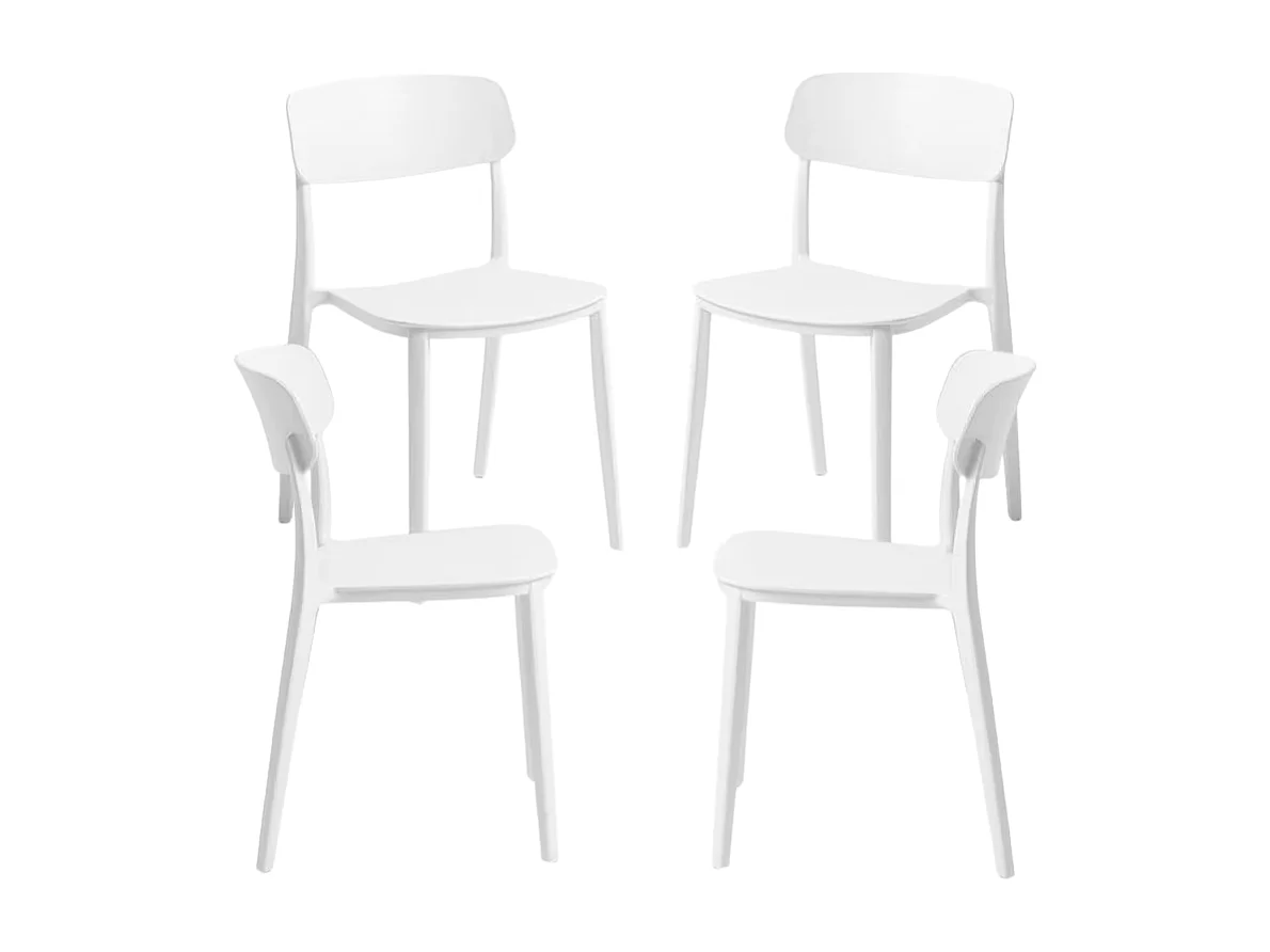Packs Sillas Jardín - Pack 4 Sillas Bri - Blanco