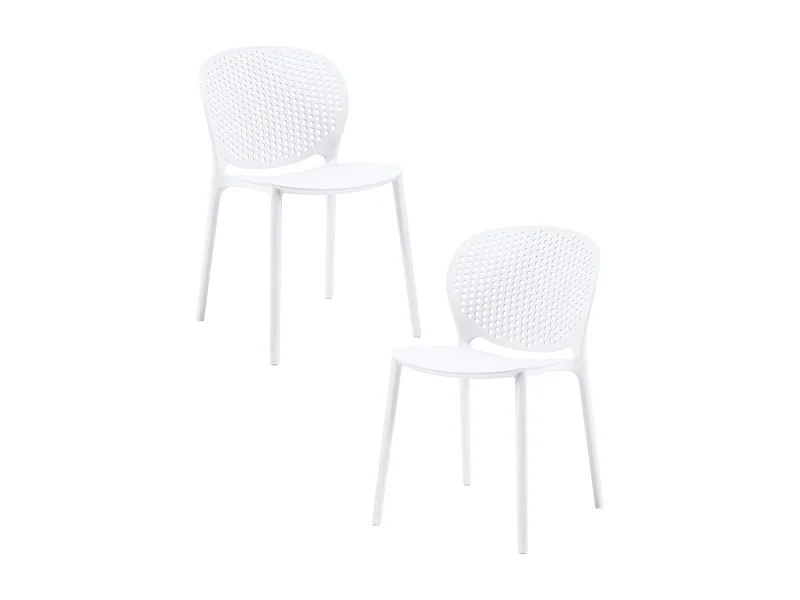 Packs Sillas Jardín - Pack 2 Sillas Brandi - Blanco
