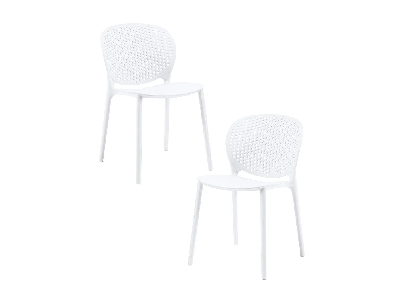 Packs Sillas Jardín - Pack 2 Sillas Brandi - Blanco