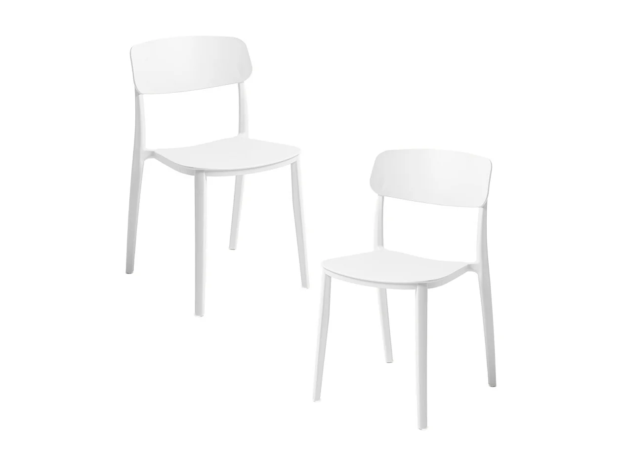 Packs Sillas Jardín - Pack 2 Sillas Bri - Blanco