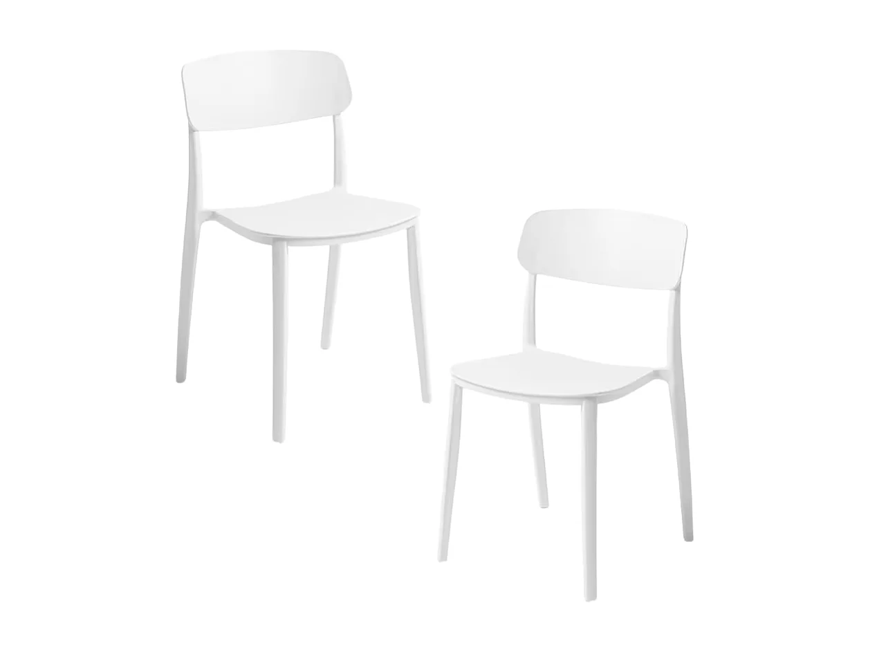 Packs Sillas Jardín - Pack 2 Sillas Bri - Blanco