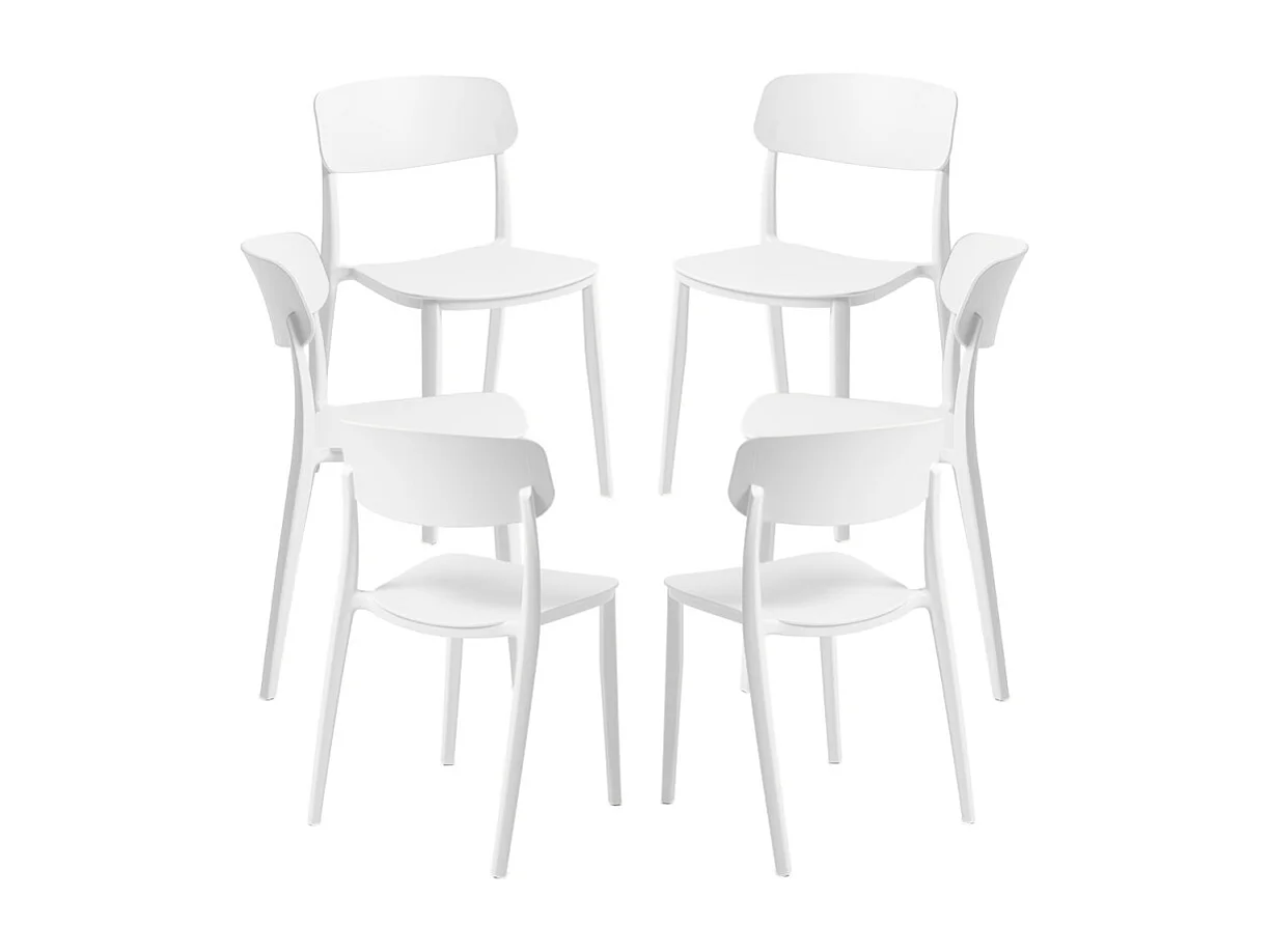 Packs Sillas Jardín - Pack 6 Sillas Bri - Blanco
