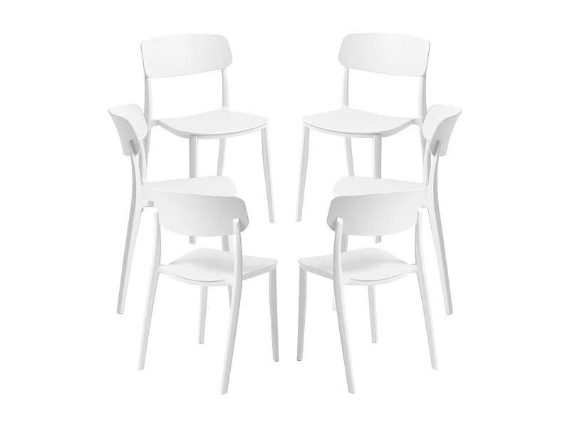Packs Sillas Jardín - Pack 6 Sillas Bri - Blanco