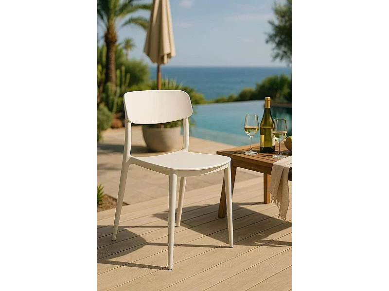 Sillas Jardín - Silla Bri - Blanco