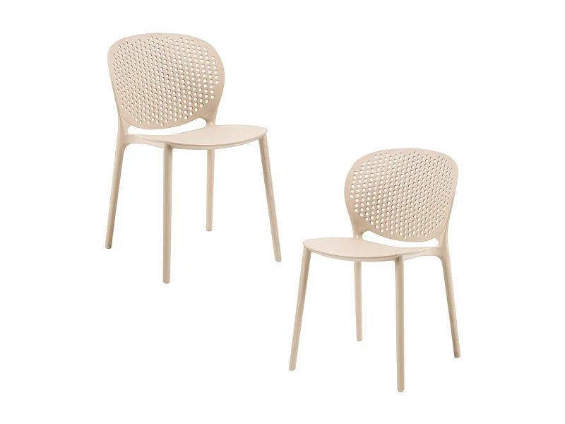 Packs Sillas Jardín - Pack 2 Sillas Brandi - Beige