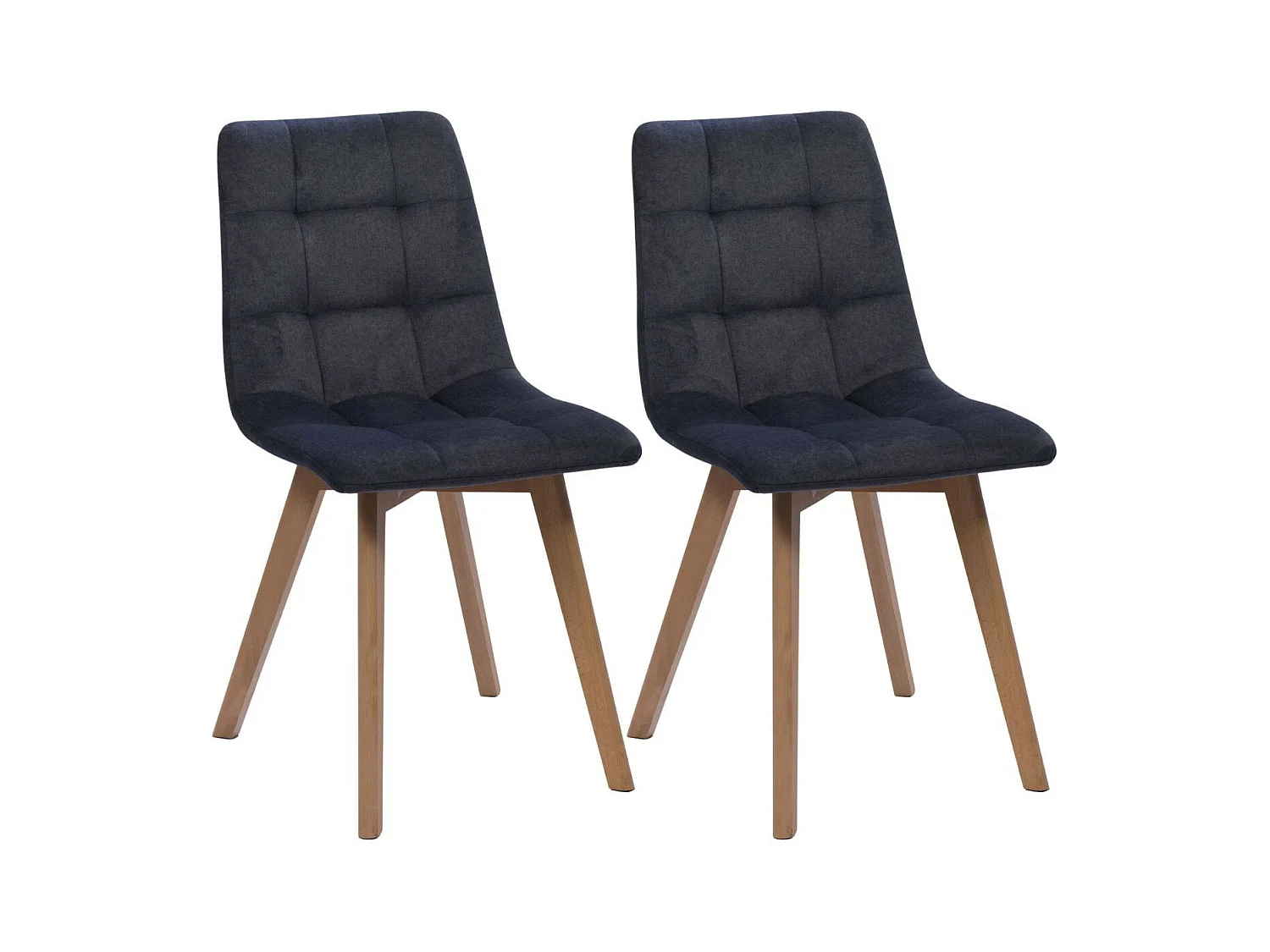 Chaises de salle à manger scandinaves en tissu - ALISON