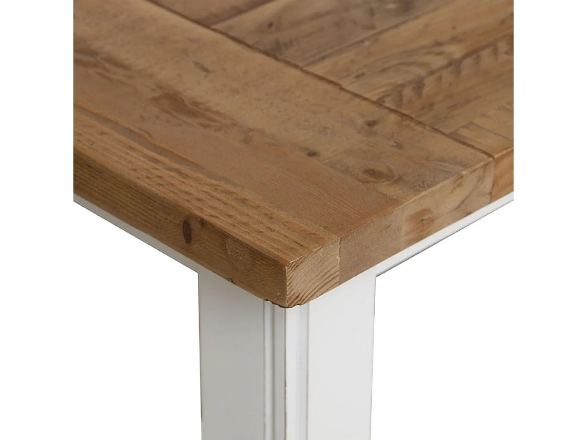 Table rectangulaire Bois Blanc - Rivages Interior's